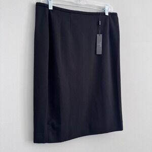 Women's Tahari Black Pencil Skirt Size 8 NWT Career Classic